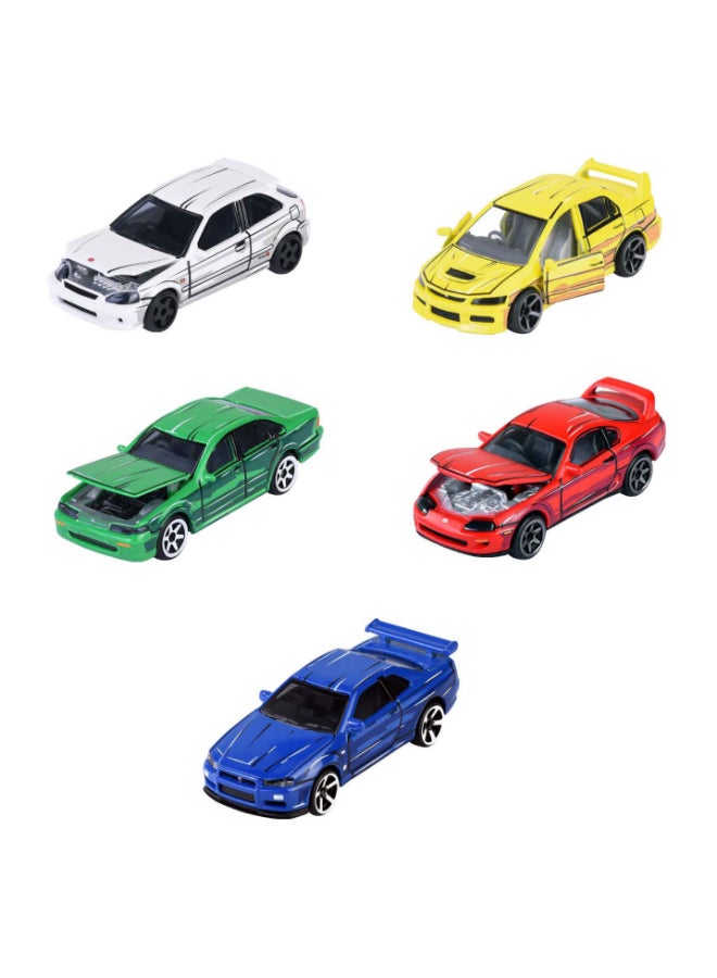 Majorette JDM Legends Anime Japanese Sports Die-cast Car Gift Set (1:64, Pack of 5) - Image 2